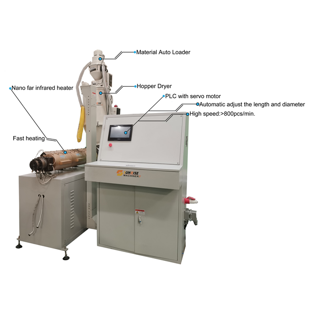 Full Automatic PLA Straw Extrusion Machine LG-A11(55) Series